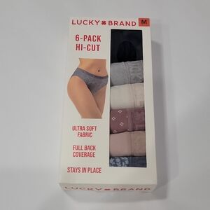 Lucky Brand Women's Hi-Cut Underwear 6-Pack - Multi-Color